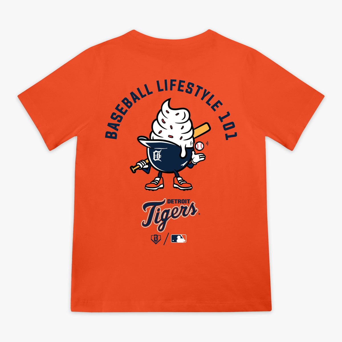 Detroit Tigers Ice Cream Cap Youth Tee