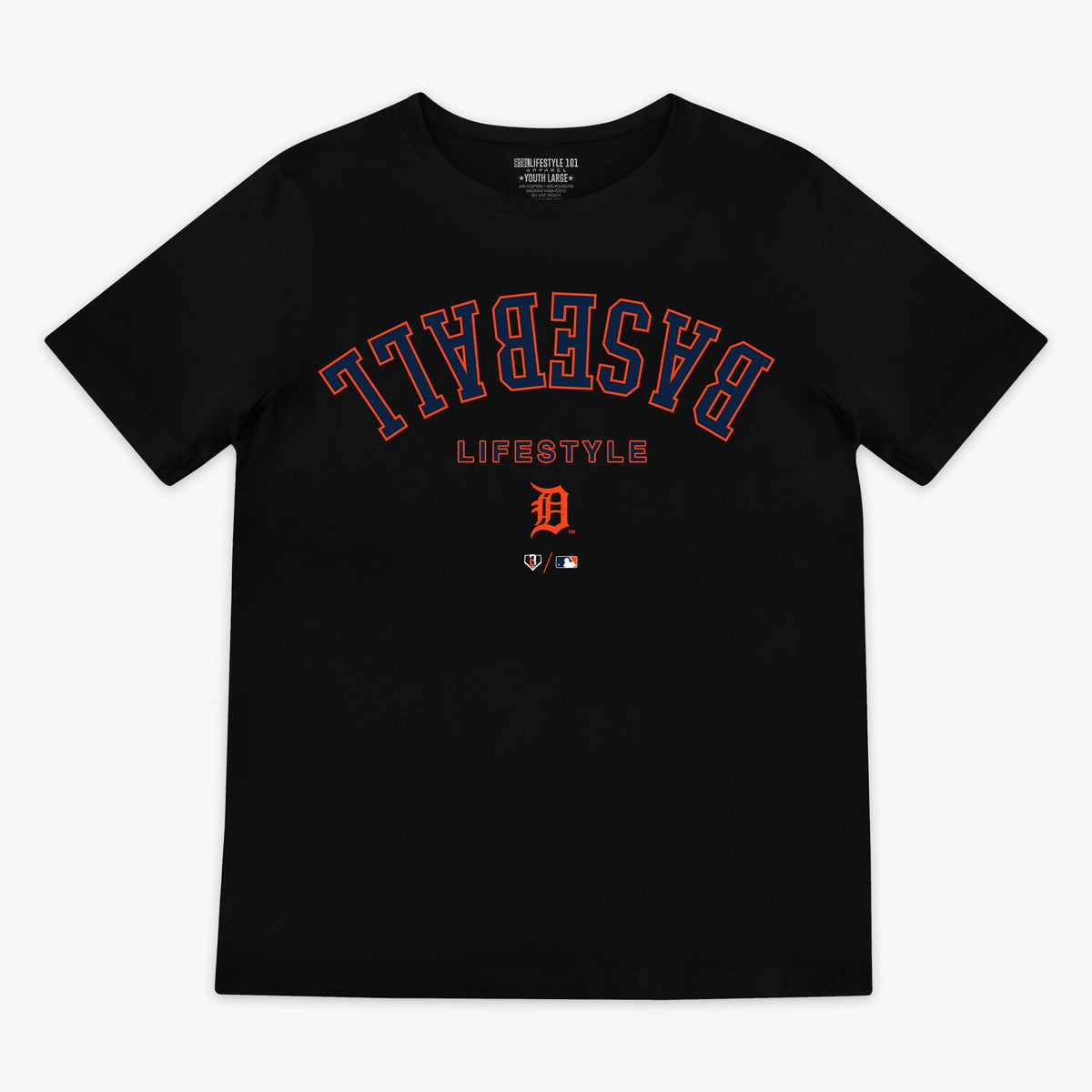 Detroit Tigers Upside Down Youth Tee
