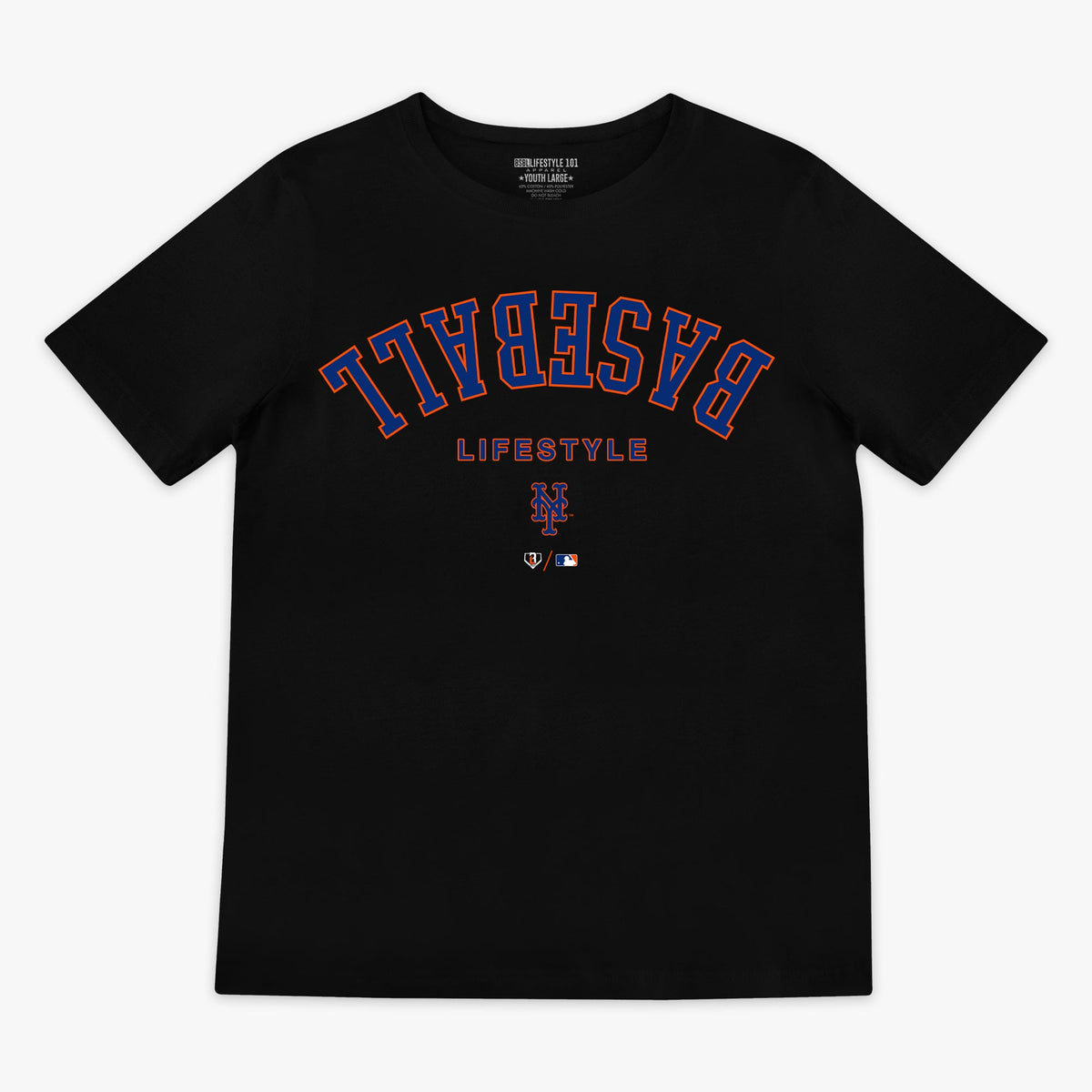 New York Mets Upside Down Youth Tee