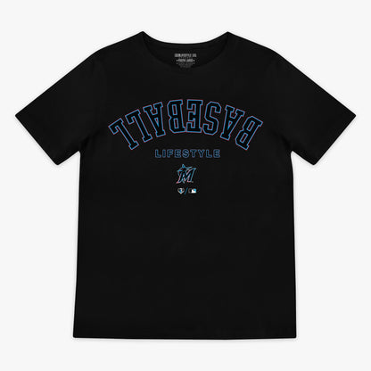Miami Marlins Upside Down Youth Tee