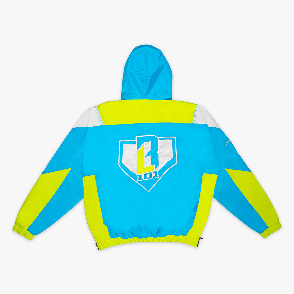 Colorblock Pullover Youth Jacket - Highlighter