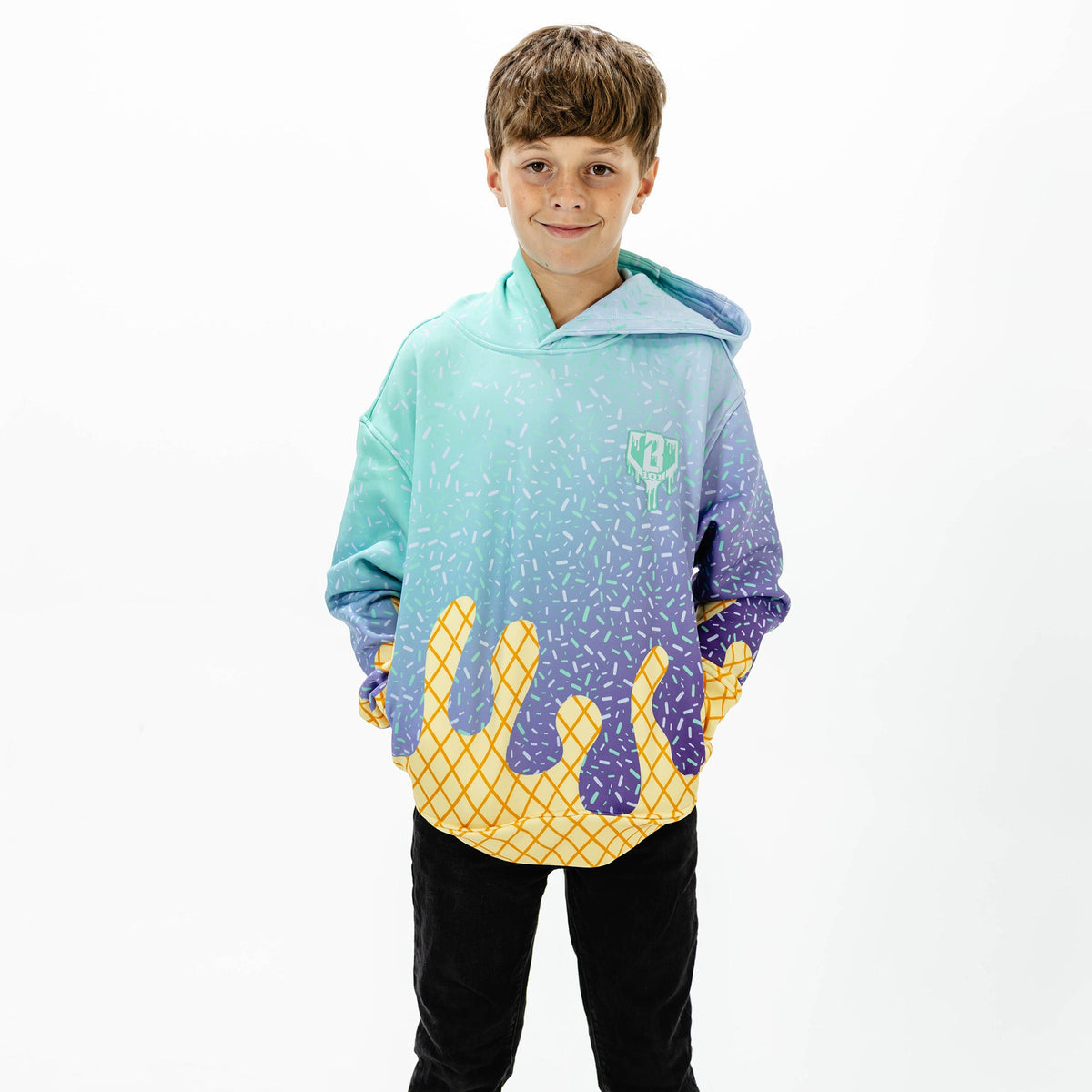 Ice Cream Youth Hoodie - Galaxy Grape