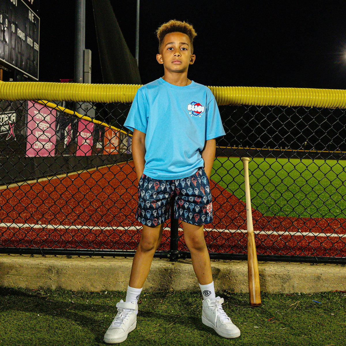 Scoops Ice Cream Youth Shorts - Navy