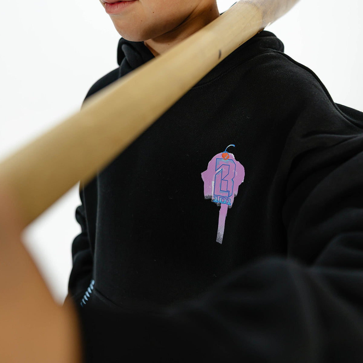 Fastball Scoops Youth Hoodie - Black