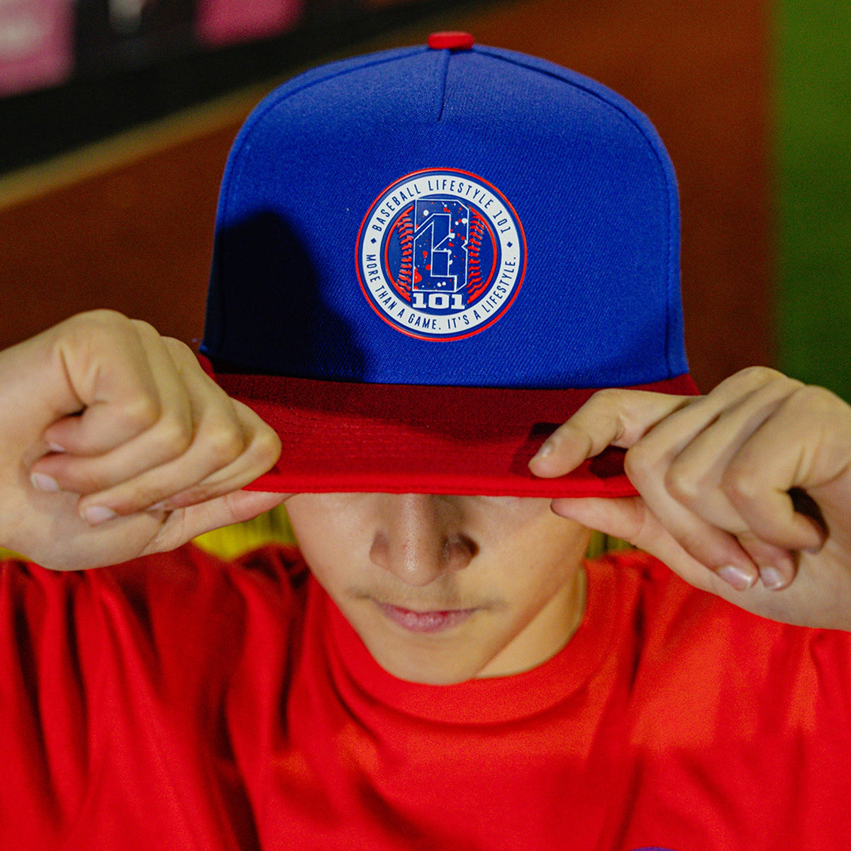 Splatter Hat - Blue