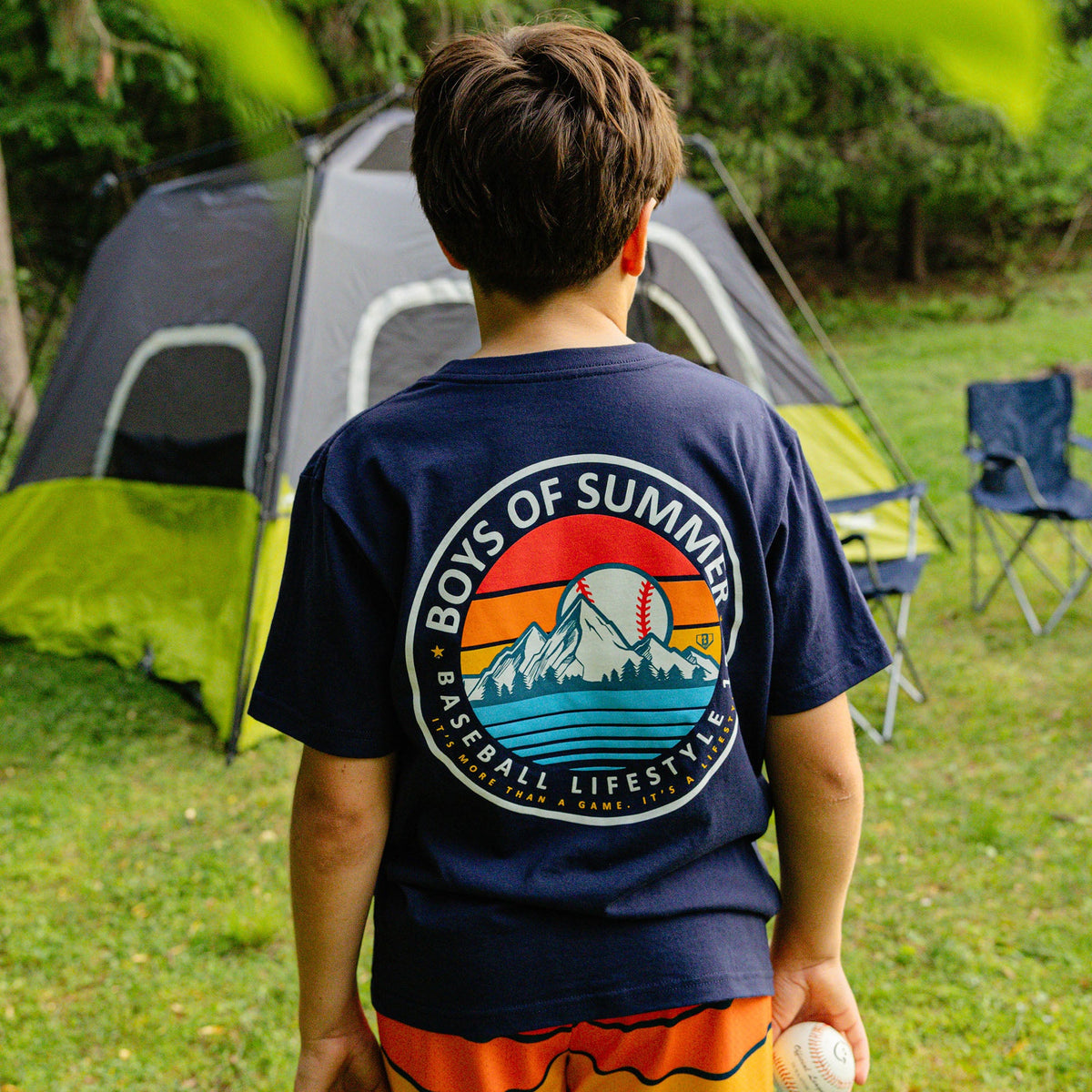 Boys of Summer Sunrise Youth Tee - Navy