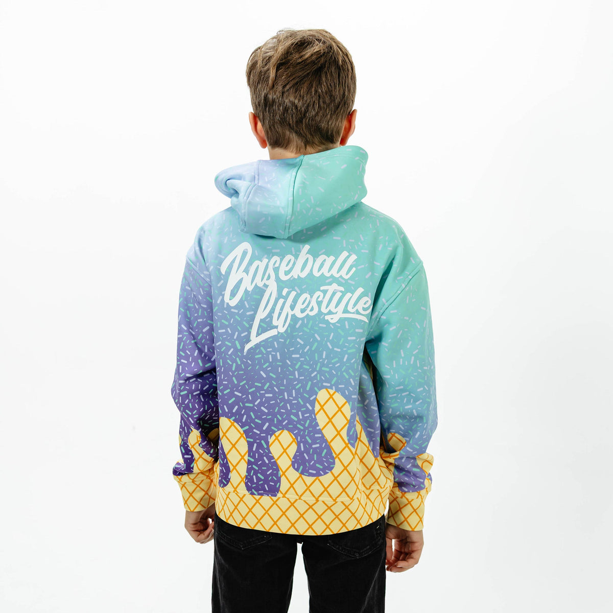 Ice Cream Youth Hoodie - Galaxy Grape