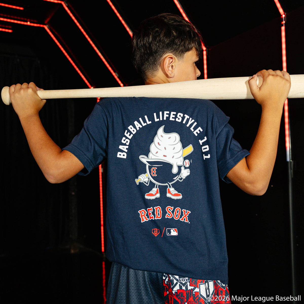 Boston Red Sox Ice Cream Cap Youth Tee