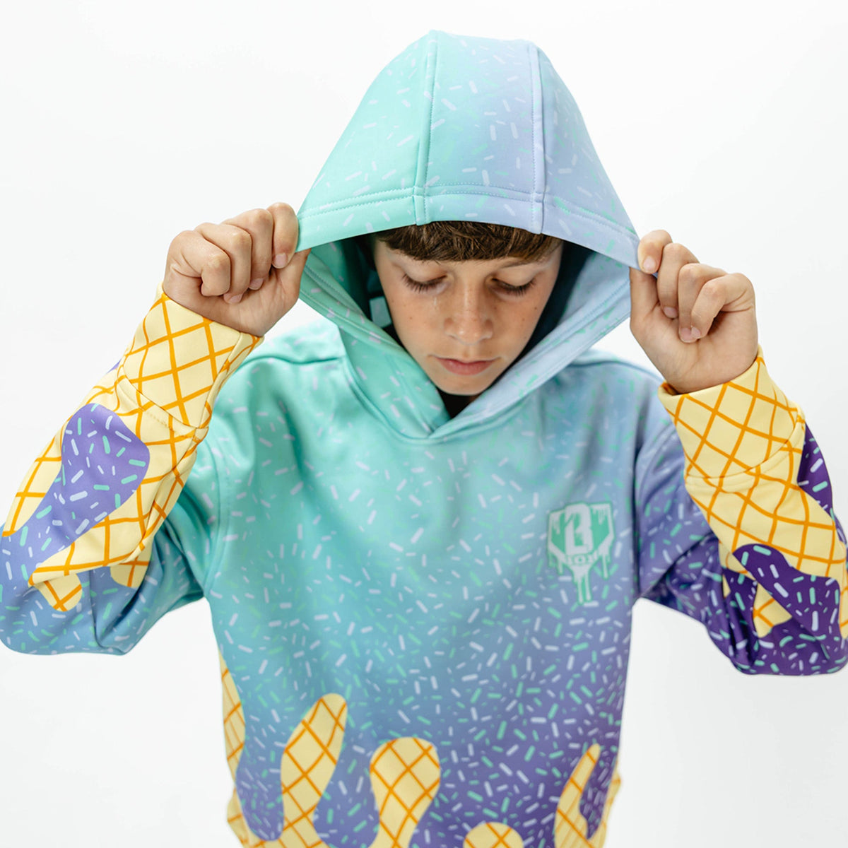 Ice Cream Youth Hoodie - Galaxy Grape