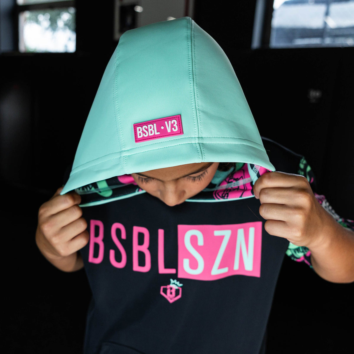 King Of JUCO BSBL-SZN Youth Short Sleeve Hoodie V3