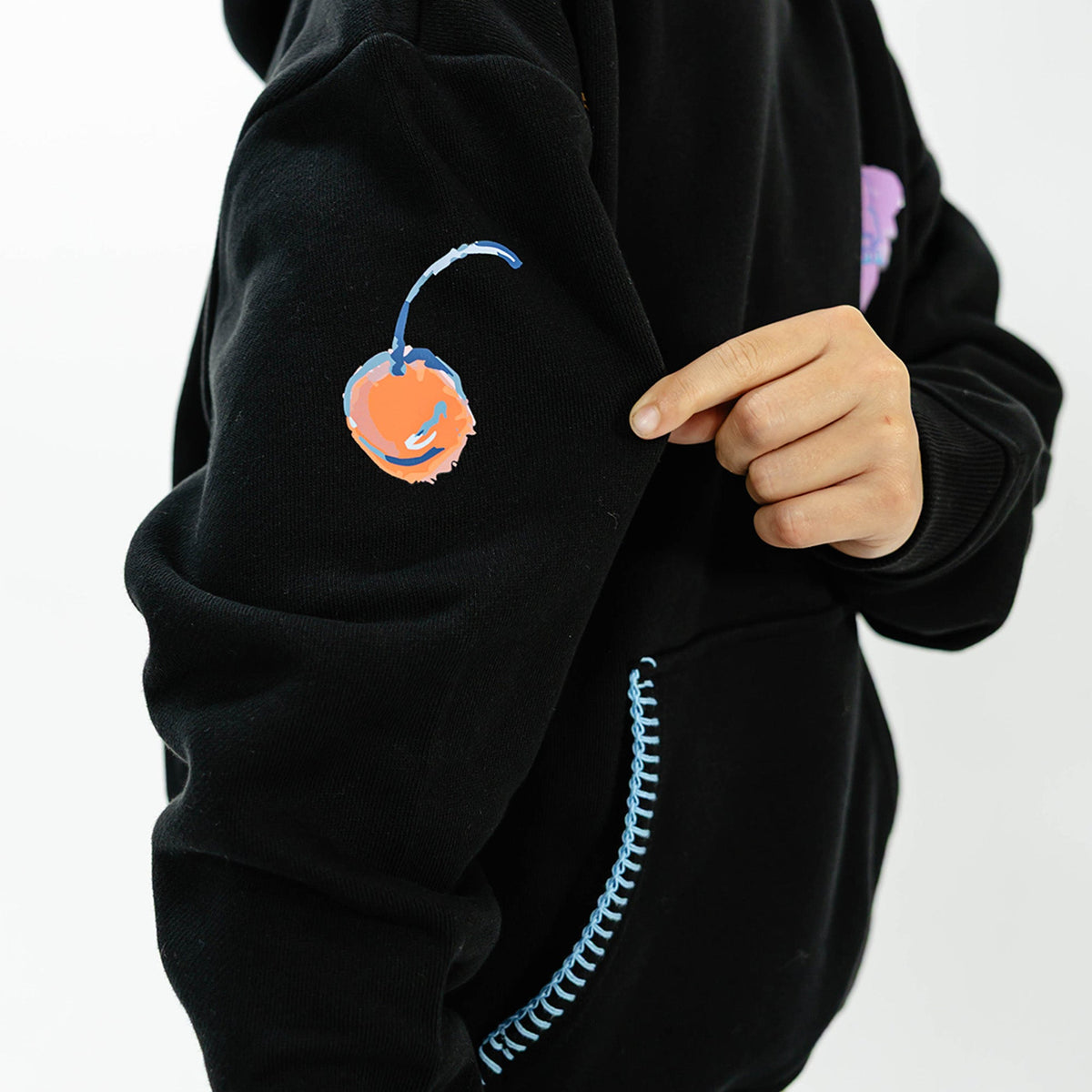 Fastball Scoops Youth Hoodie - Black