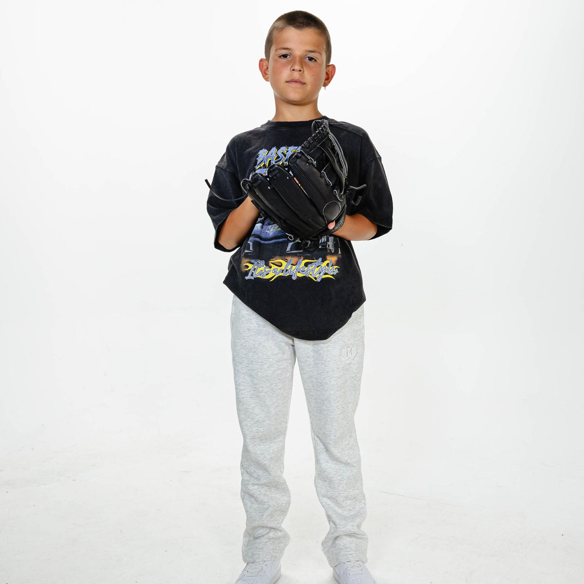 Baseline Straight Leg Youth Sweatpants - Heather Gray
