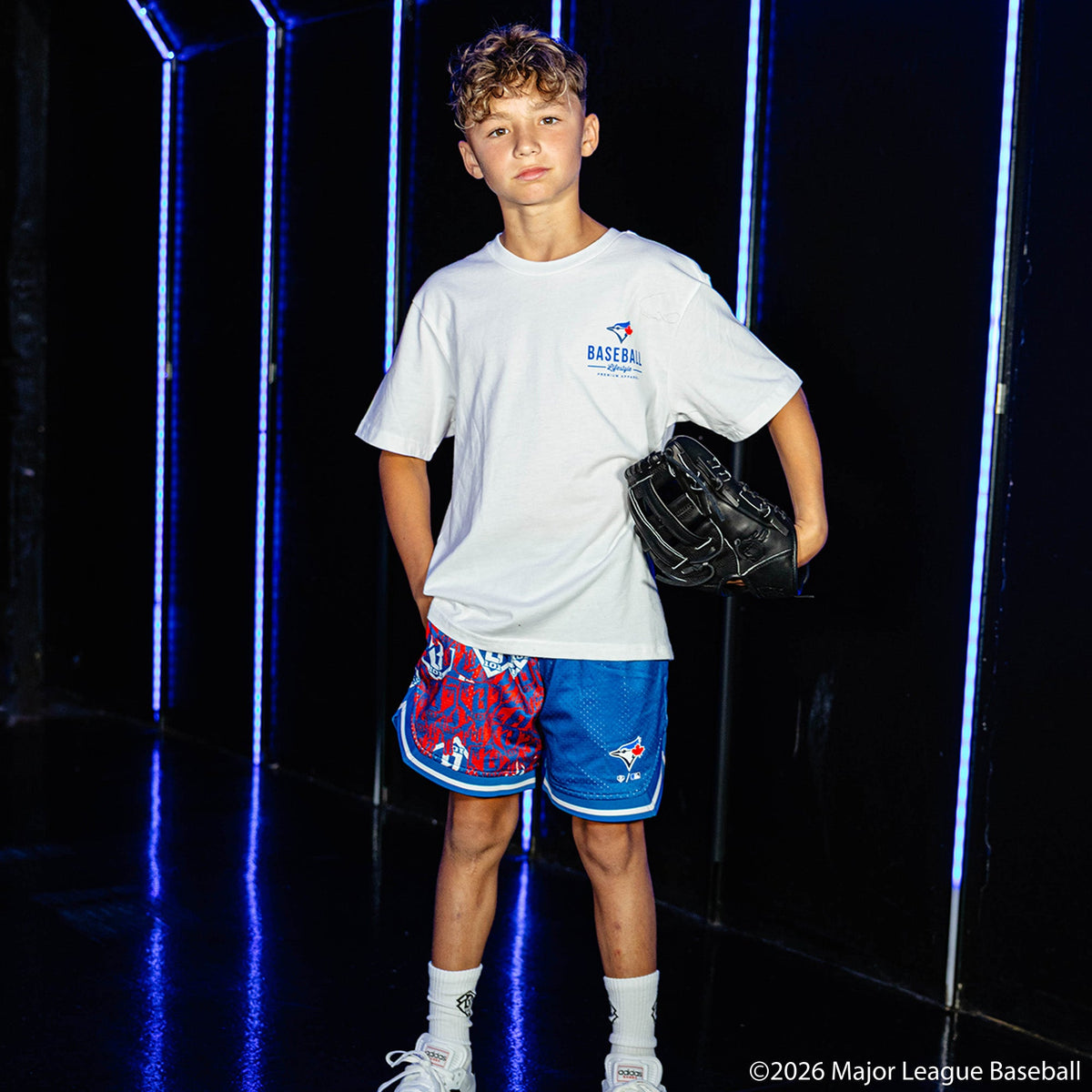 Toronto Blue Jays Sticker Youth Court Shorts