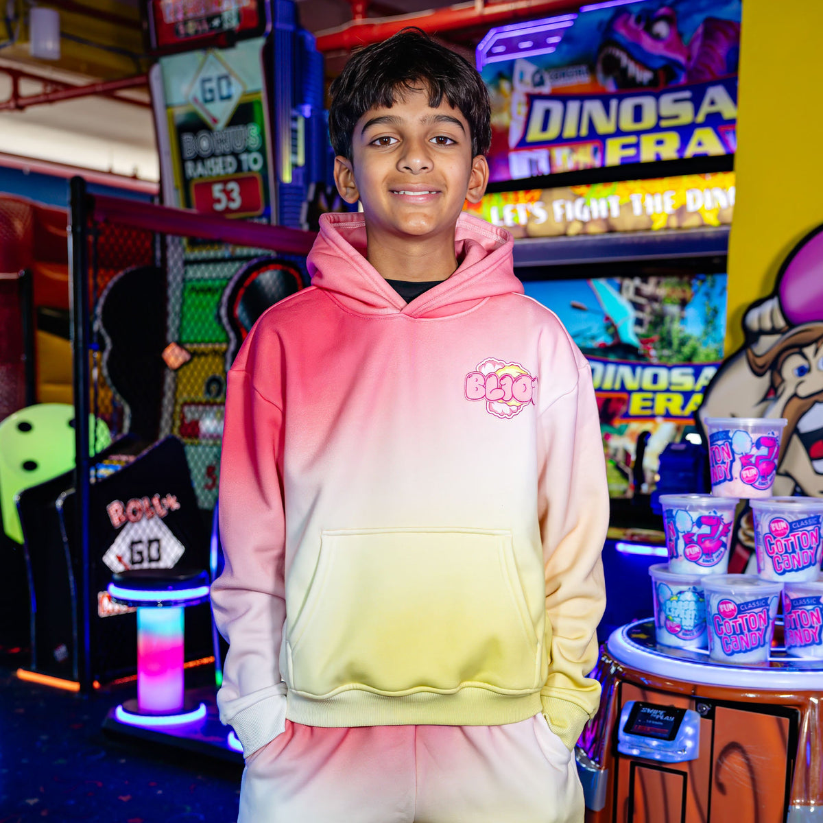 Cotton Candy Youth Hoodie - Pink Lemonade