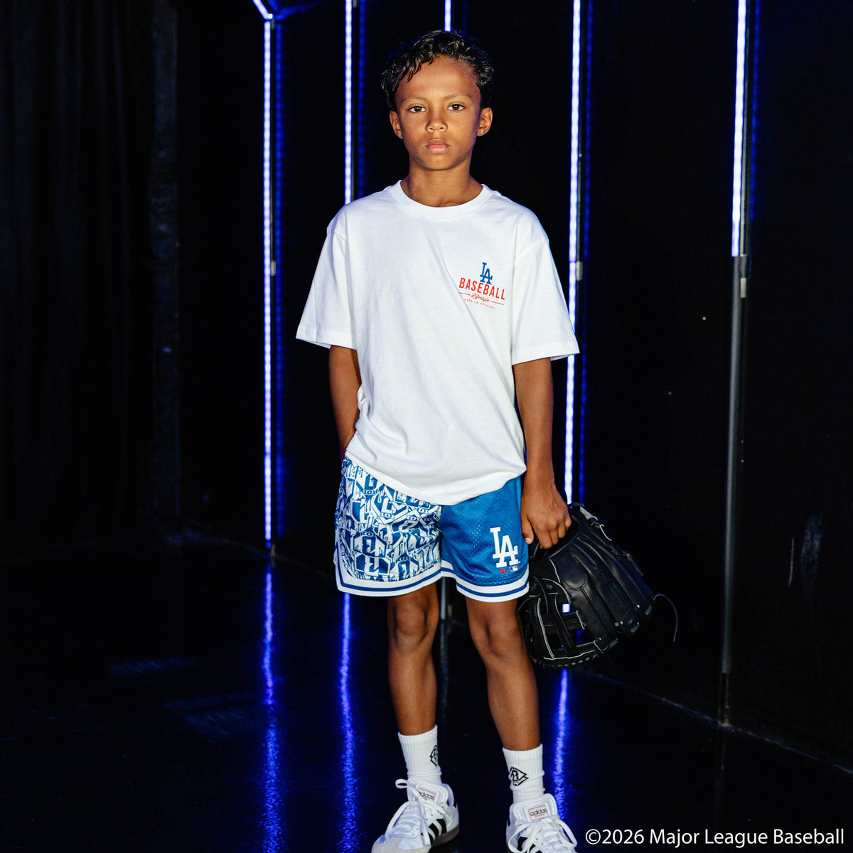 Los Angeles Dodgers Sticker Youth Court Shorts