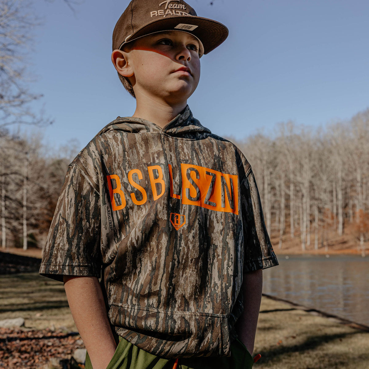 Realtree BSBL-SZN Short Sleeve Youth Hoodie V3 - Legacy