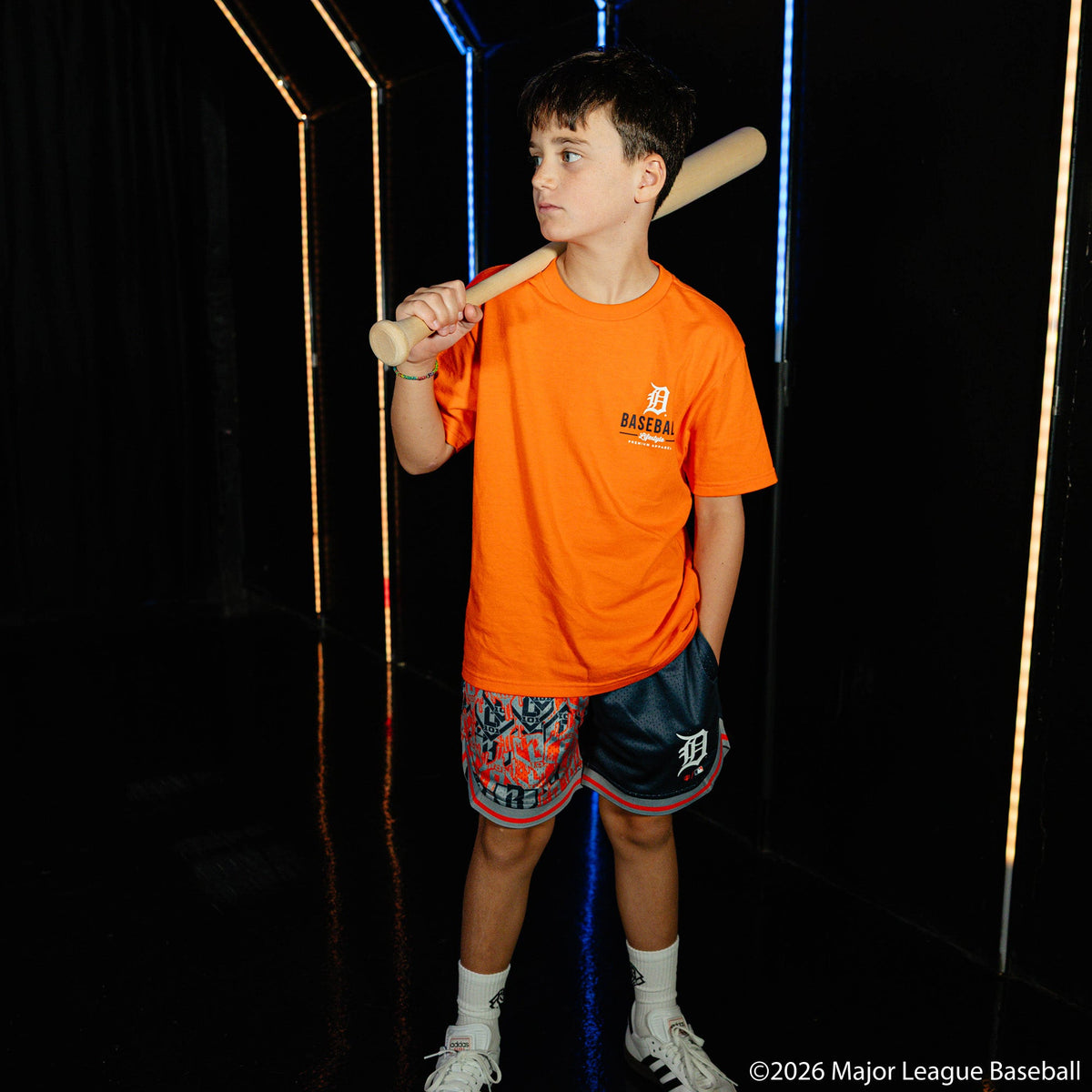 Detroit Tigers Sticker Youth Court Shorts