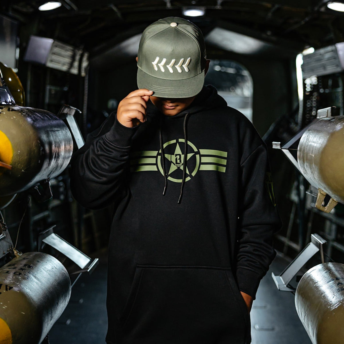 Field General Youth Hoodie - BL Black