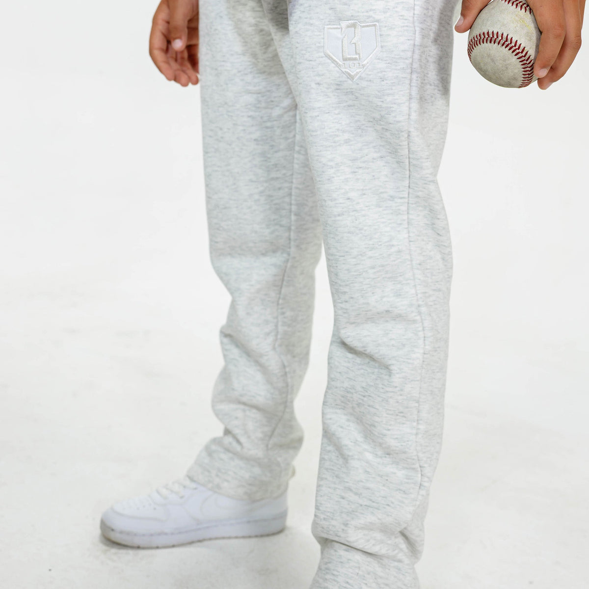 Baseline Straight Leg Youth Sweatpants - Heather Gray