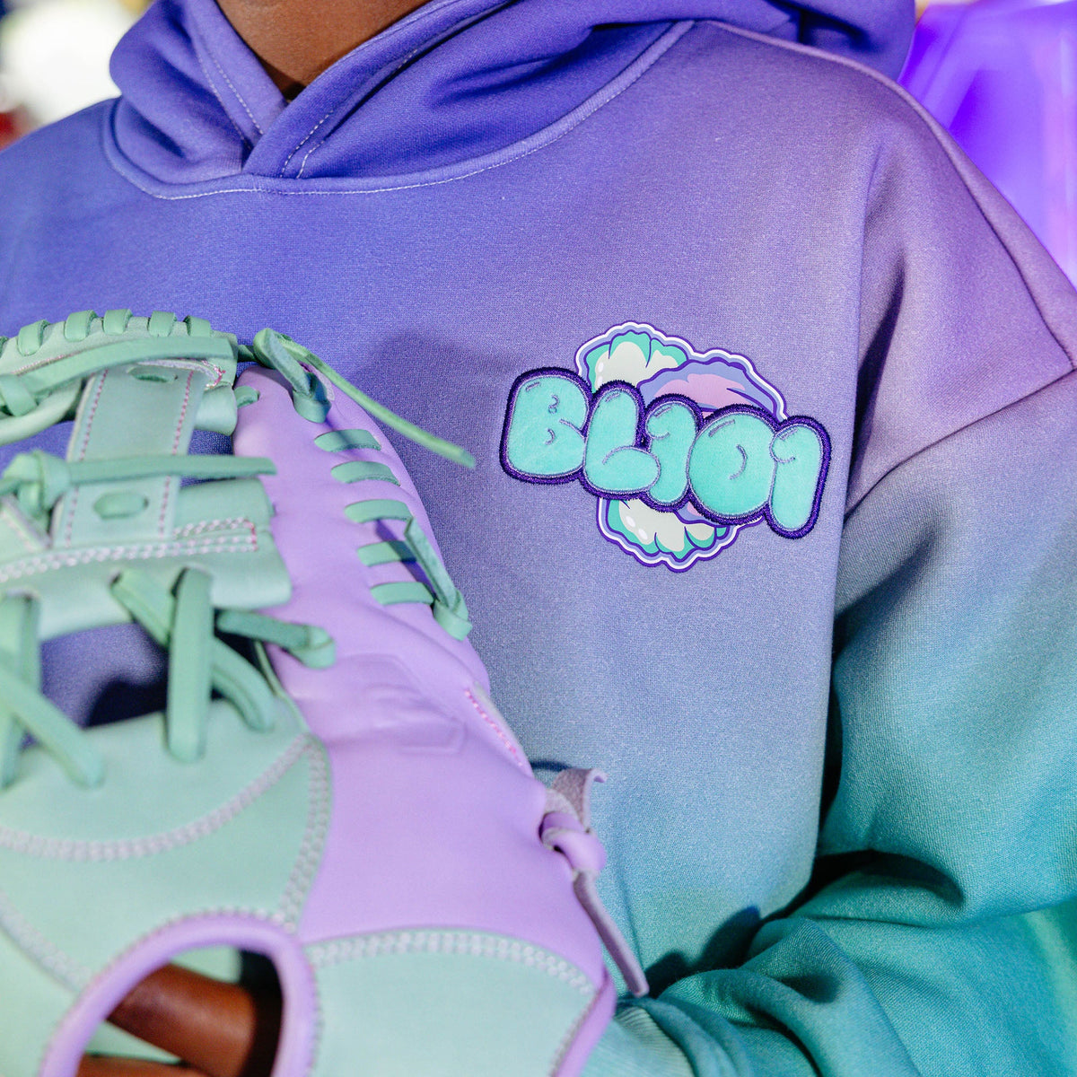 Cotton Candy Youth Hoodie - Galaxy Grape