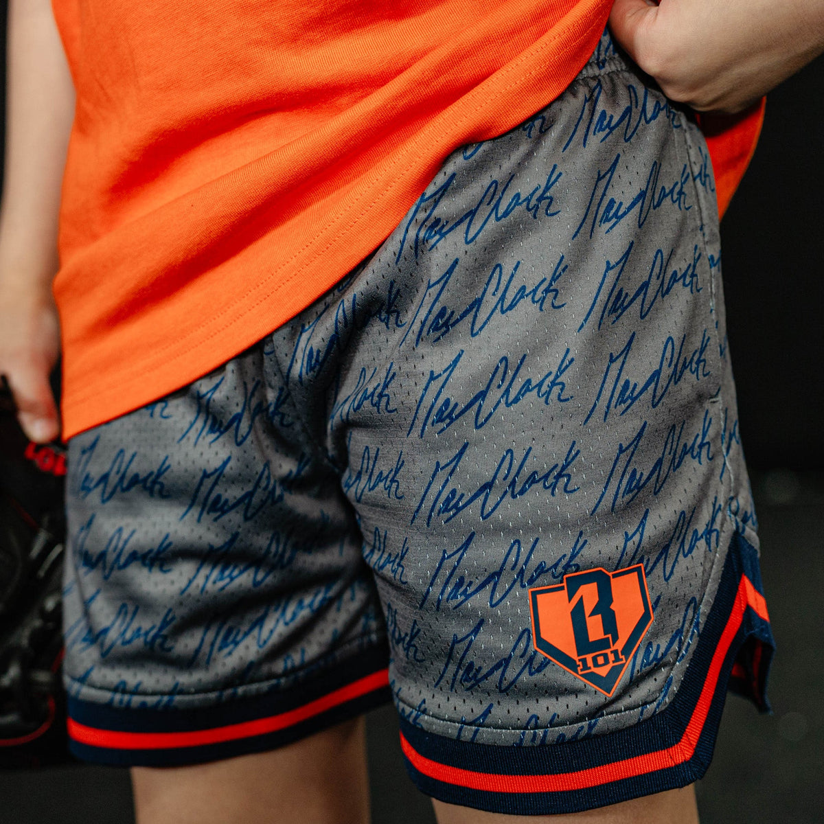 Max Clark Signature Youth Court Shorts - Gray