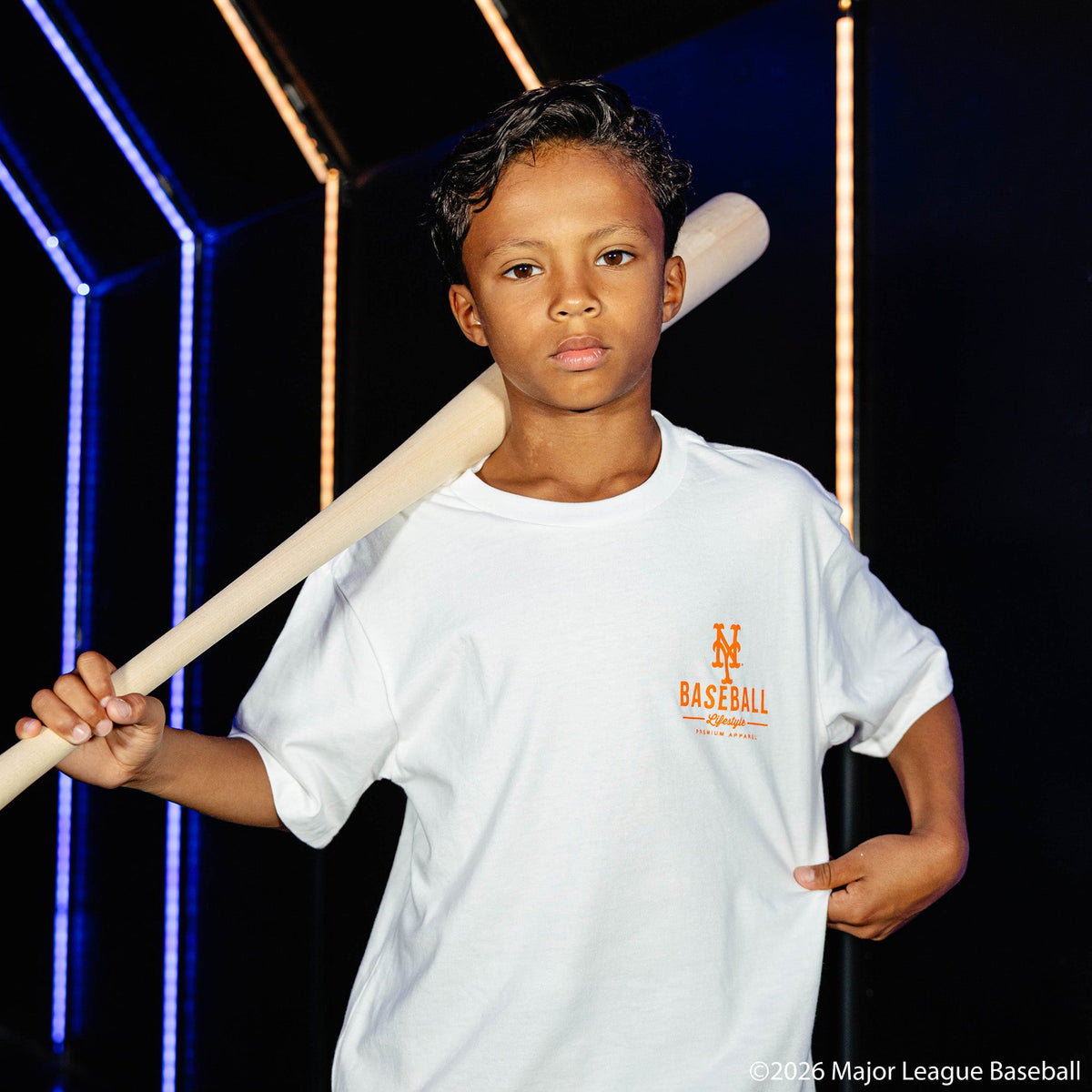 New York Mets Ice Cream Cap Youth Tee
