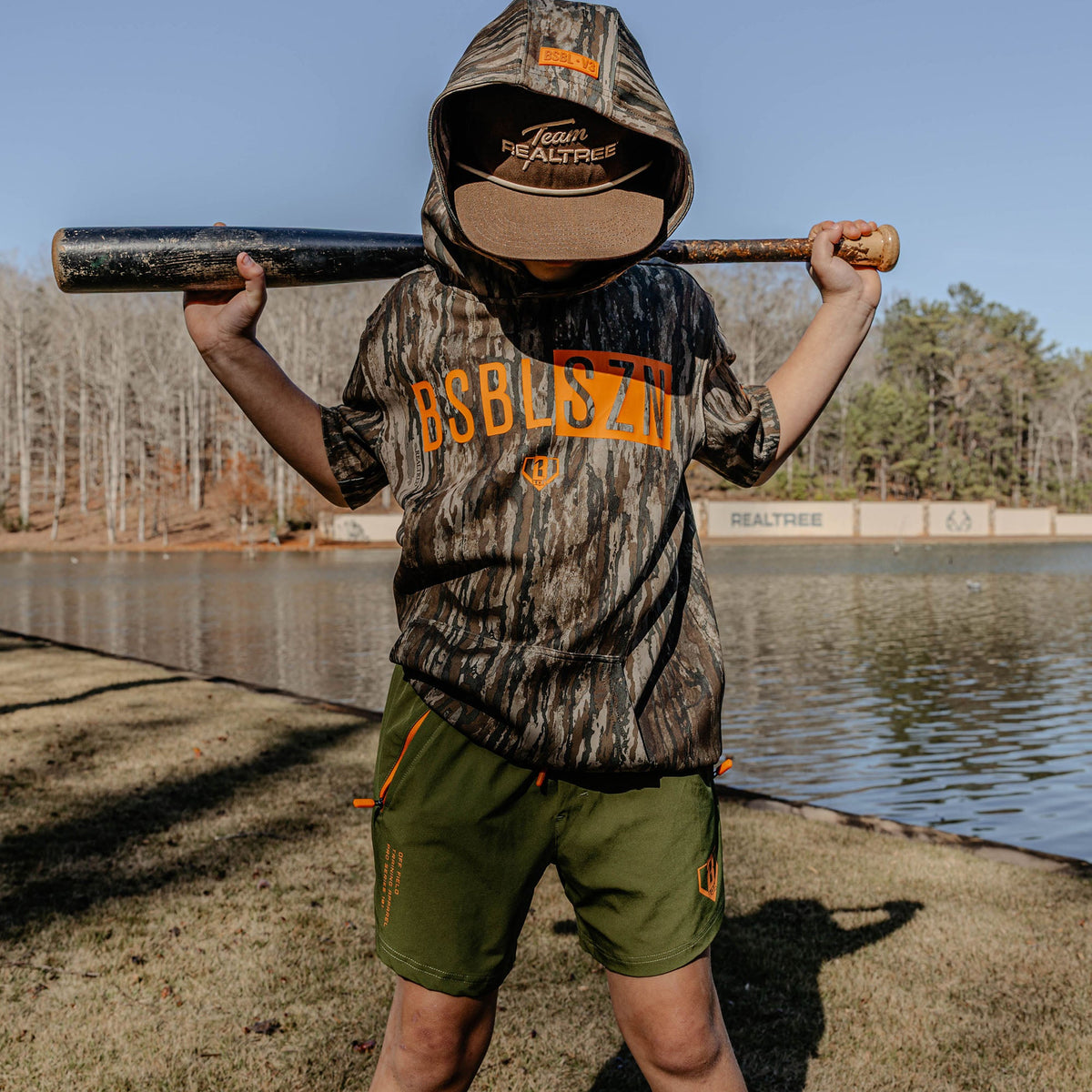 Realtree BSBL-SZN Short Sleeve Youth Hoodie V3 - Legacy