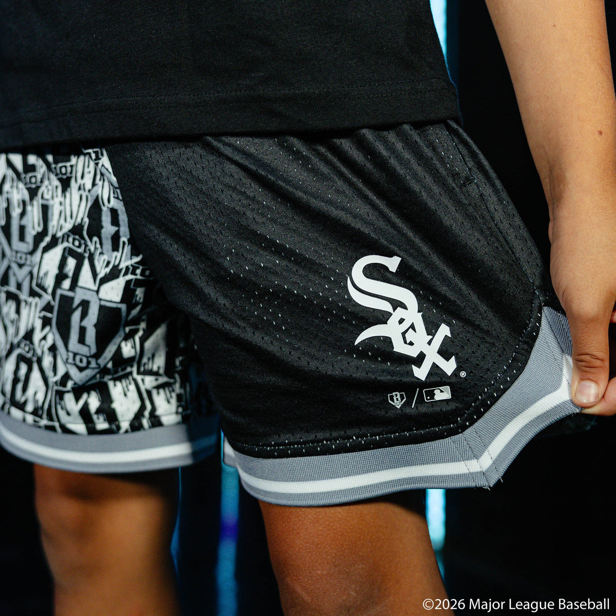 Chicago White Sox Sticker Youth Court Shorts