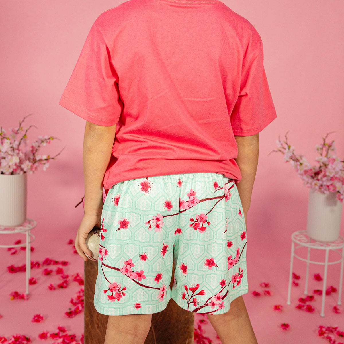 Batters And Blossoms Youth Shorts