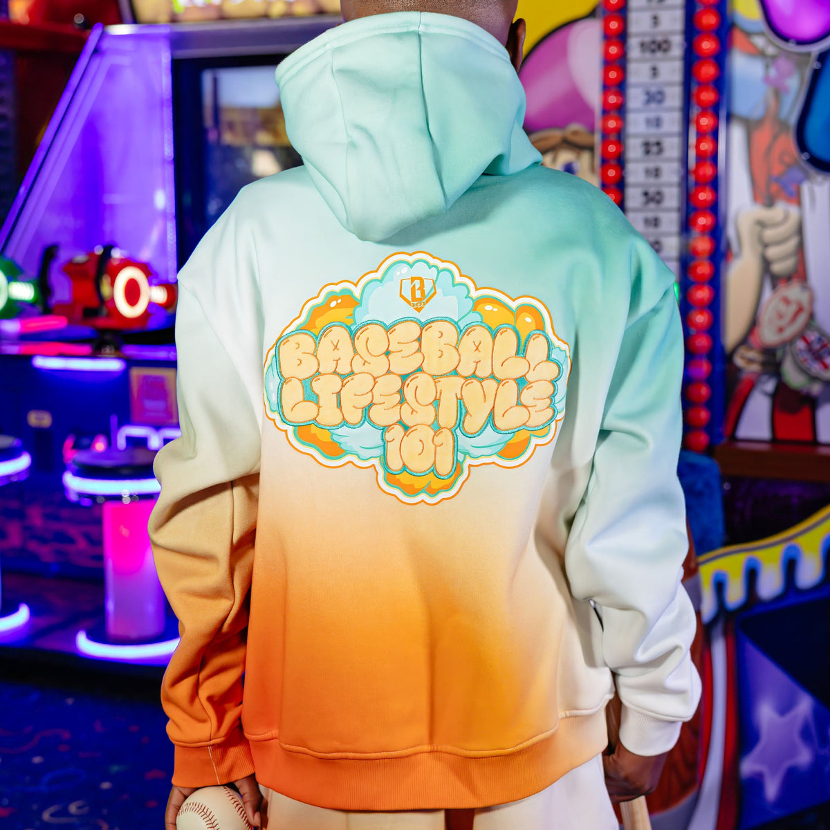 Cotton Candy Youth Hoodie - Tangerine Freeze