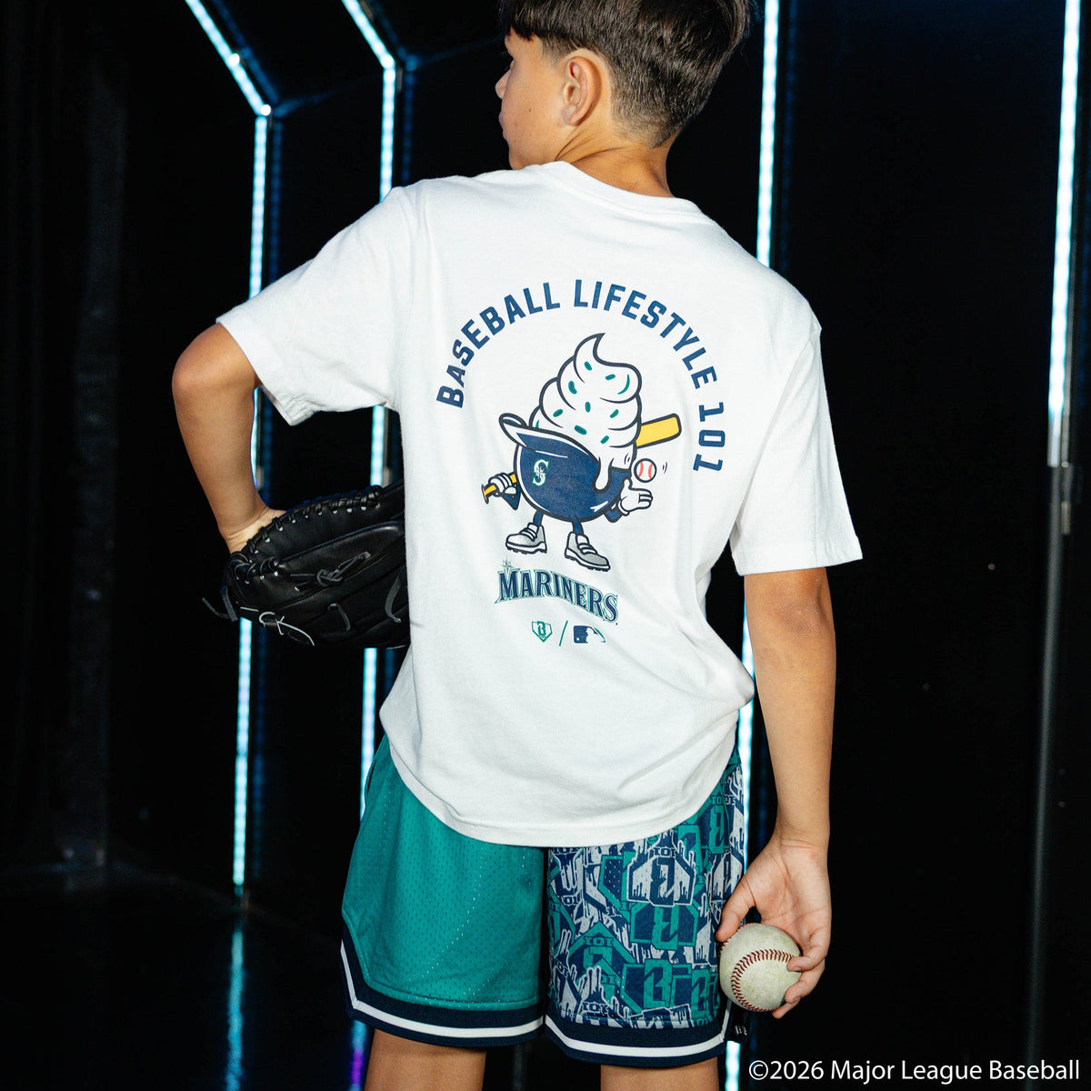 Seattle Mariners Ice Cream Cap Youth Tee