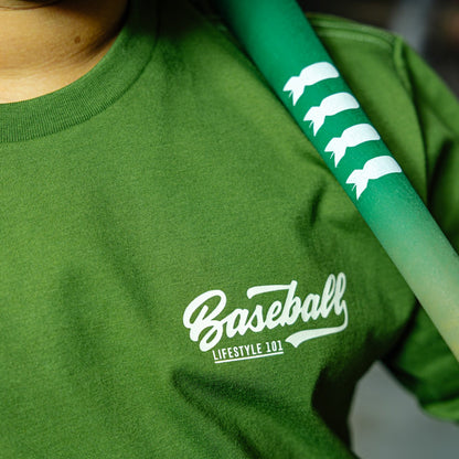Established Tee - Green/Bone