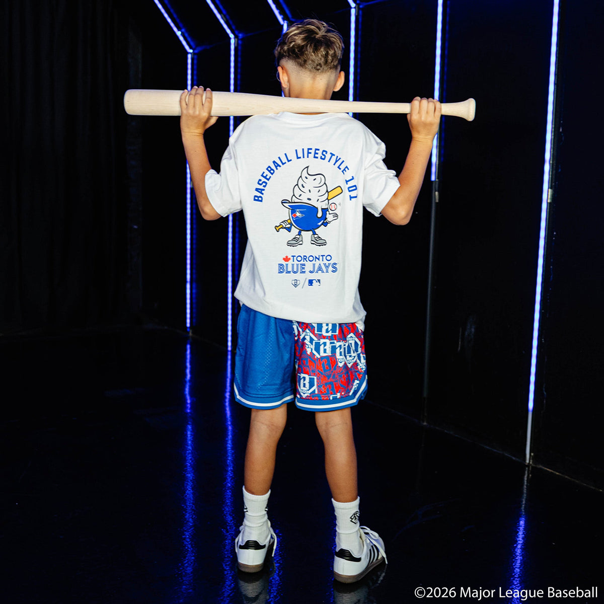 Toronto Blue Jays Sticker Youth Court Shorts