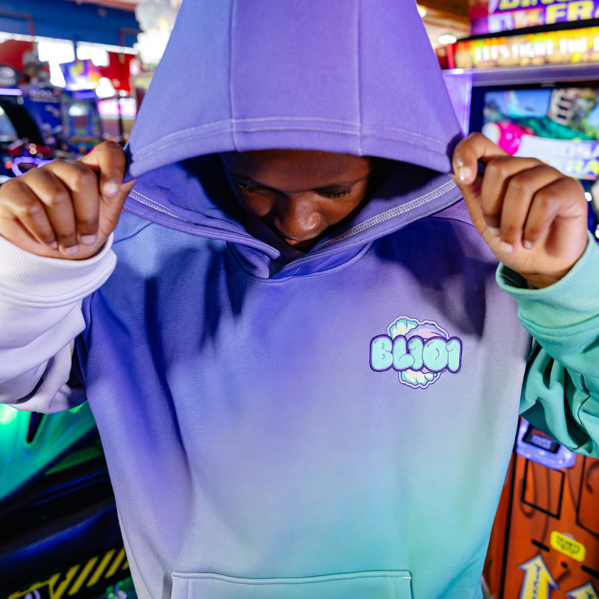Cotton Candy Youth Hoodie - Galaxy Grape