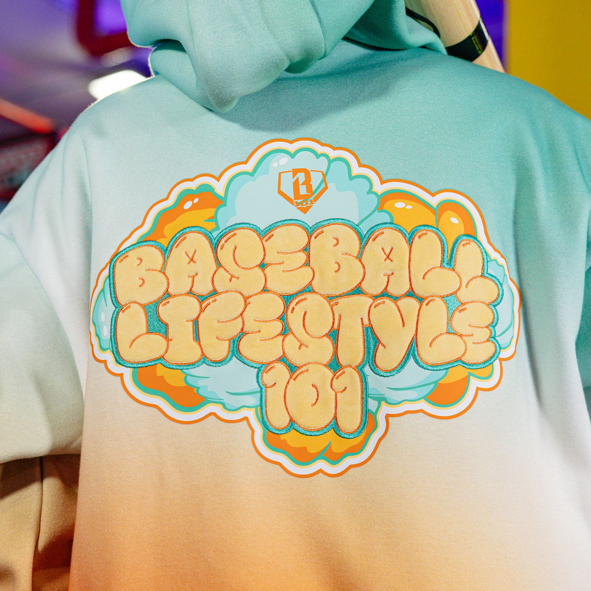 Cotton Candy Youth Hoodie - Tangerine Freeze