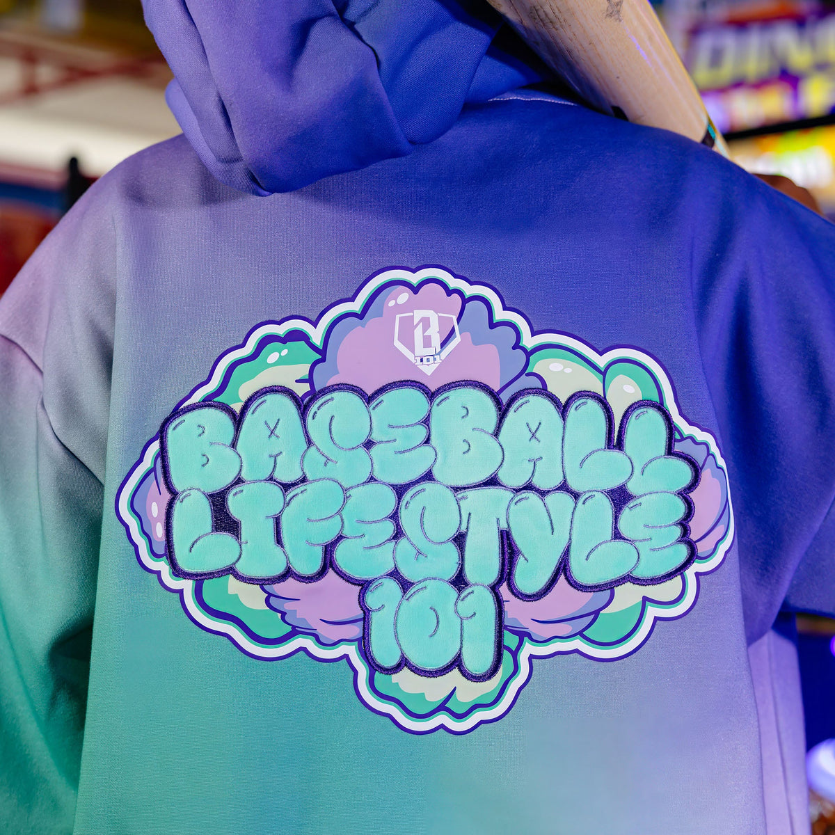 Cotton Candy Youth Hoodie - Galaxy Grape