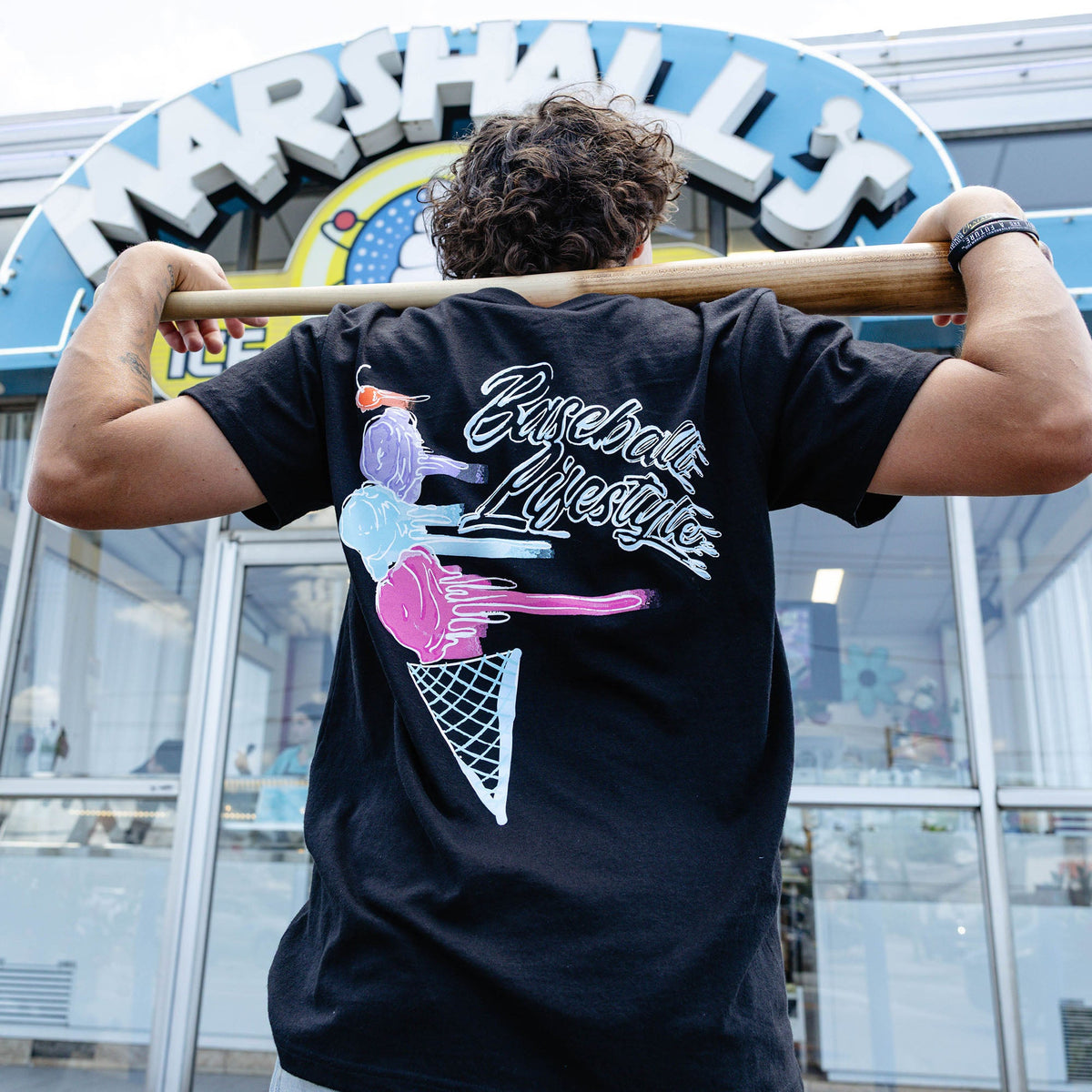 Fastball Scoops Tee - Black