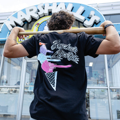 Fastball Scoops Tee - Black