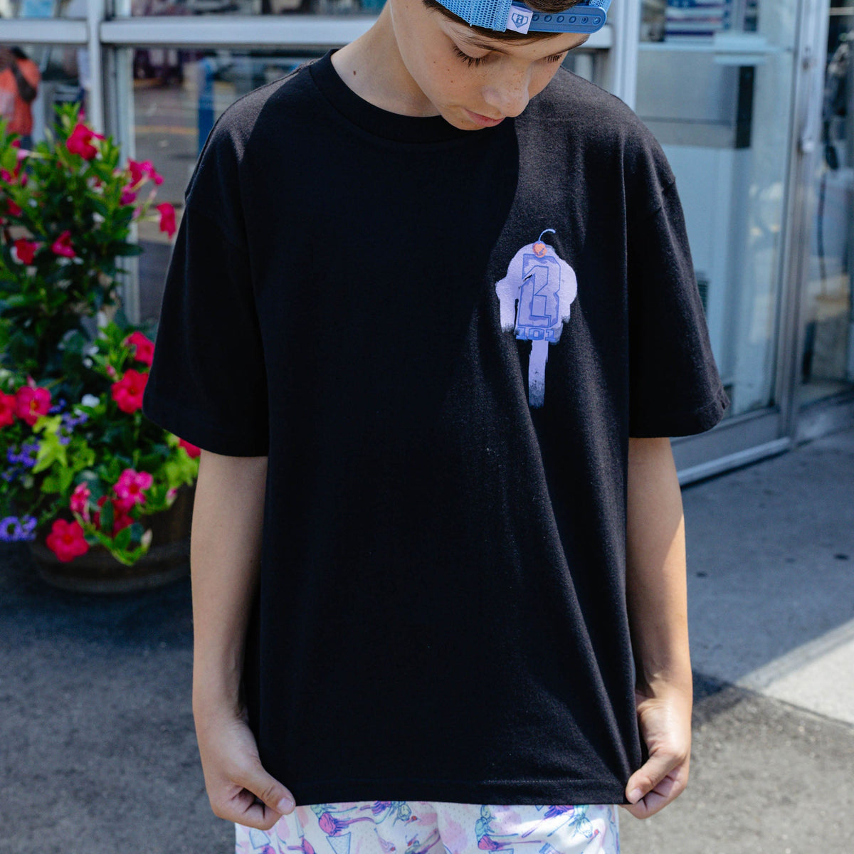 Fastball Scoops Youth Tee - Black