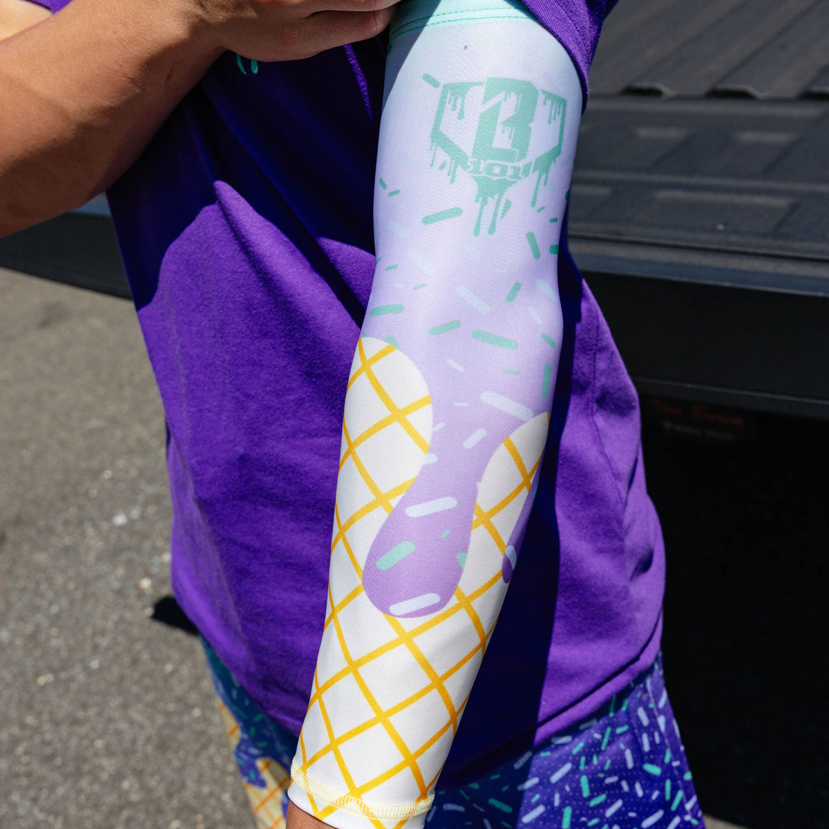 Ice Cream Arm Sleeve - Galaxy Grape