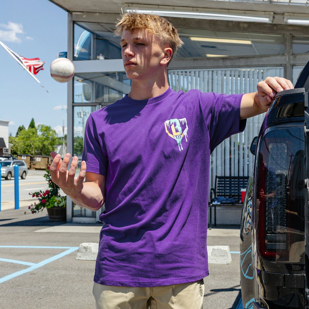 Ice Cream Tee - Galaxy Grape