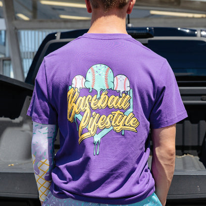 Ice Cream Tee - Galaxy Grape