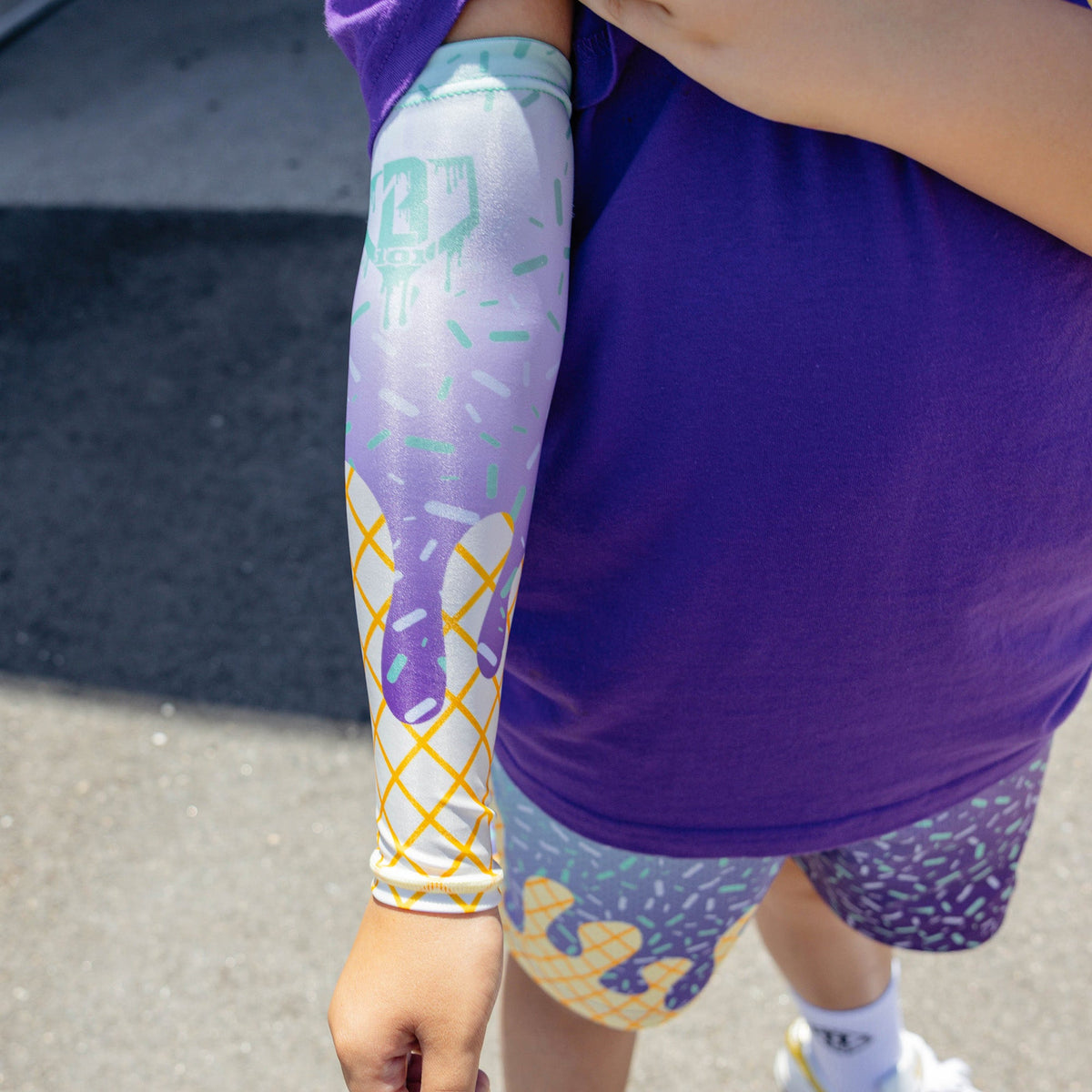Ice Cream Youth Arm Sleeve - Galaxy Grape